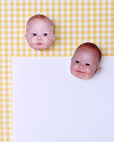 How to make photo thumbtacks. Baby face thumbtacks