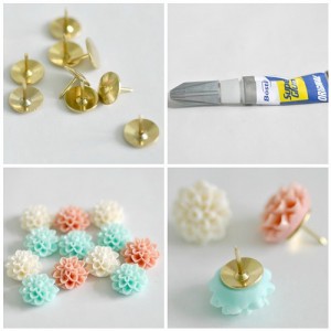 DIY pretty thumbtacks. DIY pretty thumbtacks