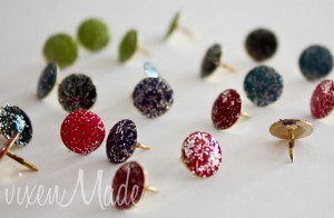 DIY glitter thumbtacks glitter thumbtacks