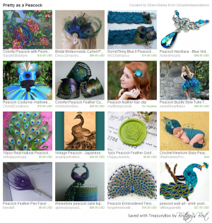 Pretty as a Peacock Etsy Treasures