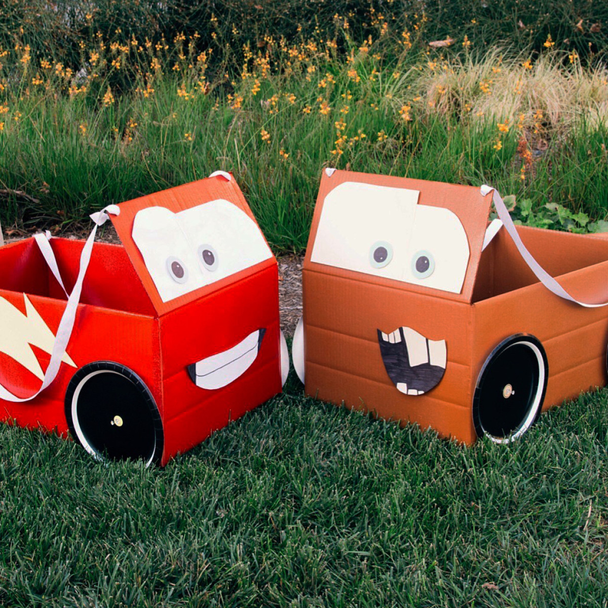 Cardboard Box Car Costume