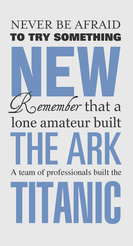 a lone amateur built the ark image quote