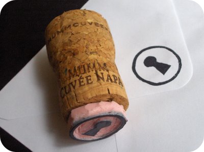 wine cork stamps