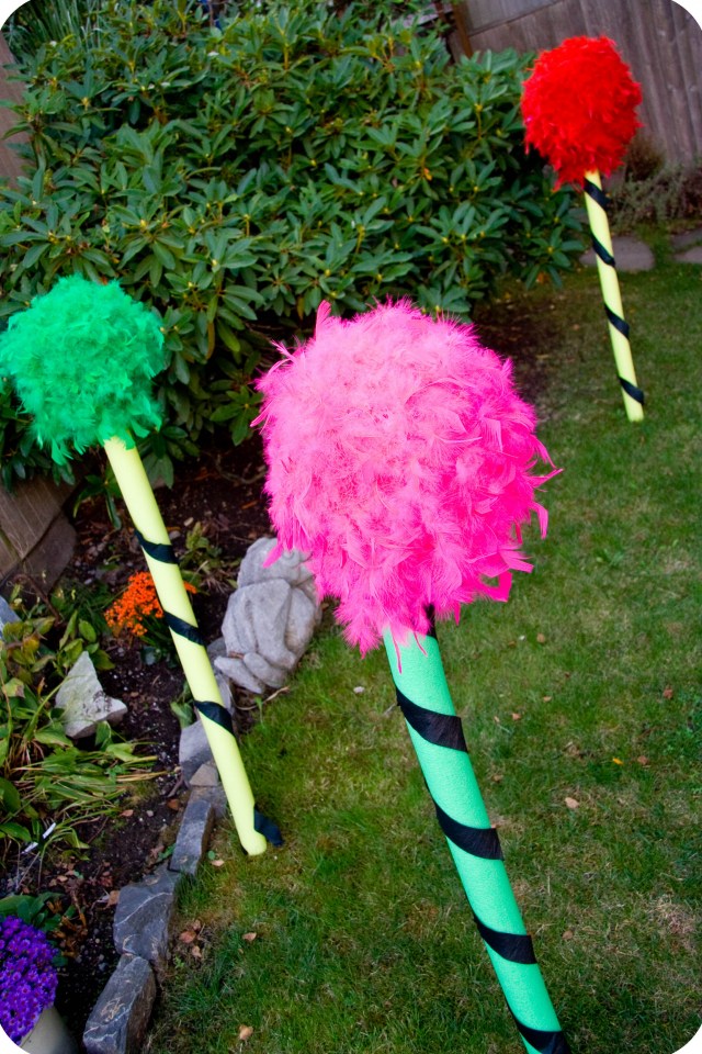 How to make Truffula Trees for a birthday party