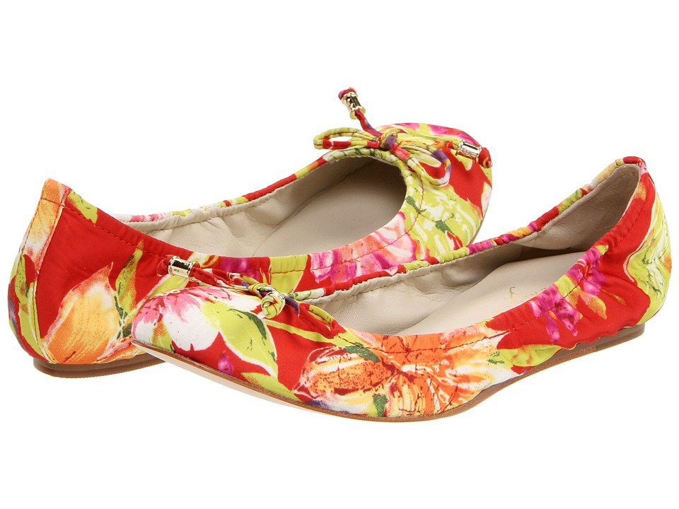 floral ballet flats shoes