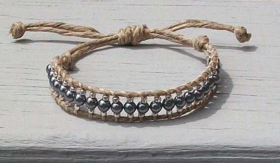 Handmade chan luu style hemp bracelet