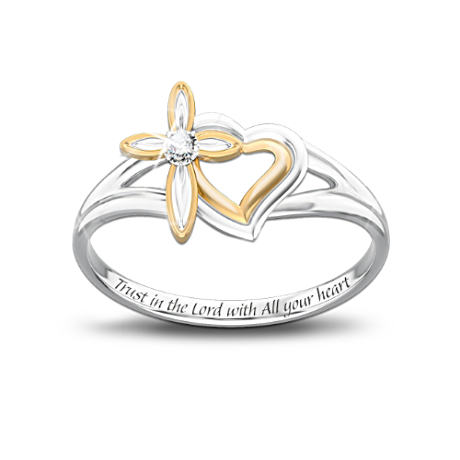 Daughter's ring with cross 