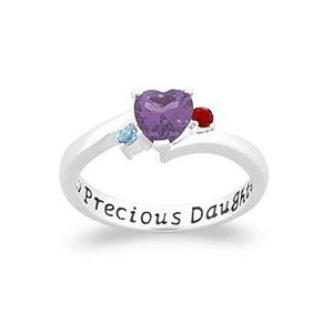 My Precious Daughter gemstone ring