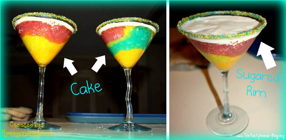 Unique Desserts - Martini Glass Cake