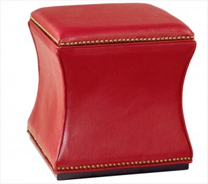 Red furniture - red storage ottoman