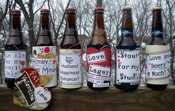 Valentine Beer Bottle Labels