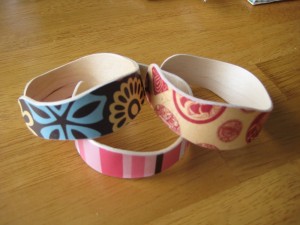 Girl Scout idea - popsicle stick bracelet
