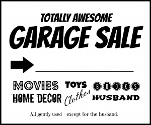 Garage Sale Flyer