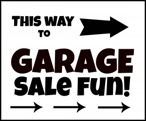 garage sale flyers