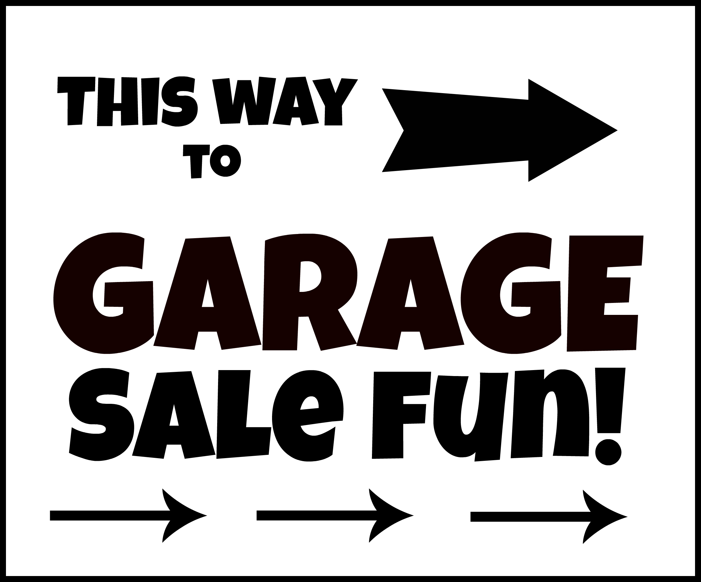 garage sale fun
