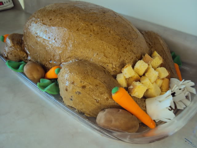 This "turkey" is a cake! It even has white and dark "meat."