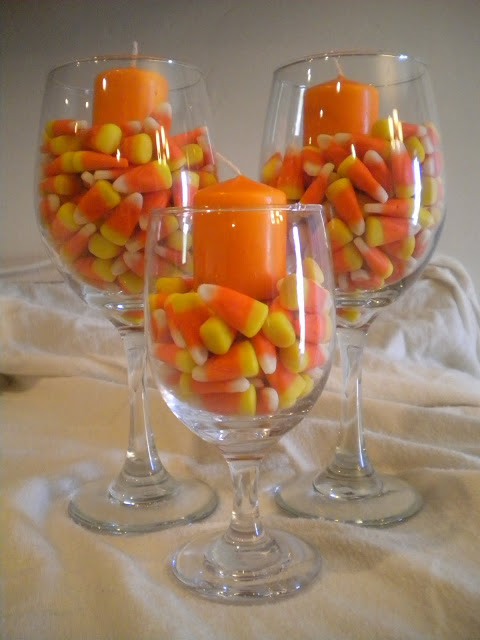 Lots of ideas for wine glass centerpieces on Momcaster.
