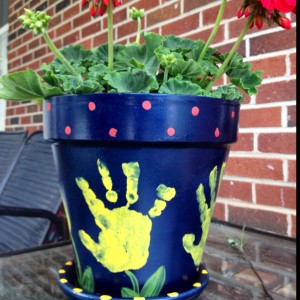 Handprint Flower Pot Photos