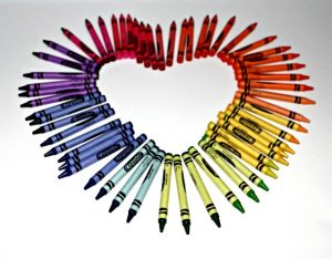 Melted Crayon Heart Picture 2