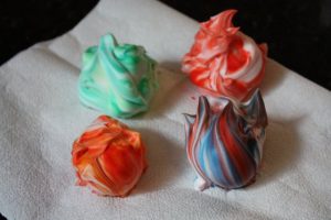 Dying Easter Eggs with Shaving Cream