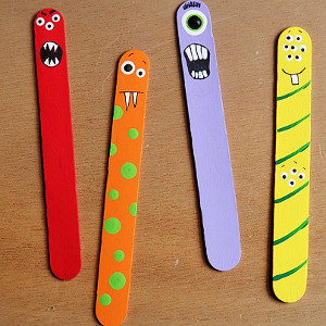 Halloween Popsicle Stick Puppets